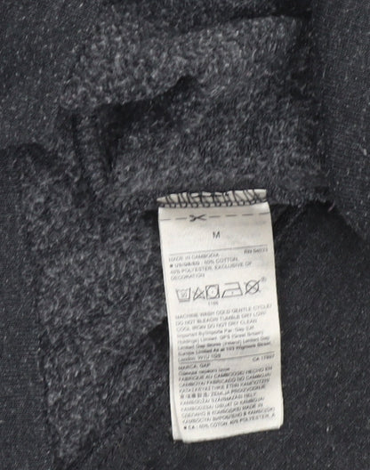 Womens UK Size M Gap Black Full Zip Hoodie