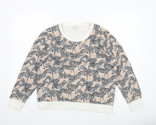 Womens UK Size M J.CREW Multicoloured Pullover Sweatshirt
