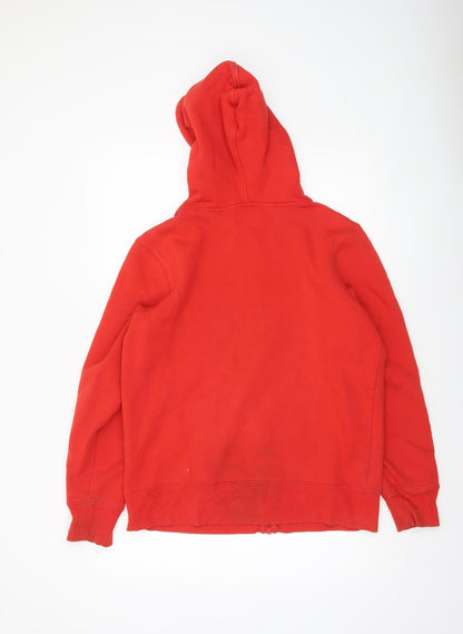 Mens UK Size S Canterbury Red Full Zip Hoodie
