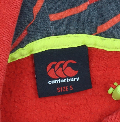 Mens UK Size S Canterbury Red Full Zip Hoodie