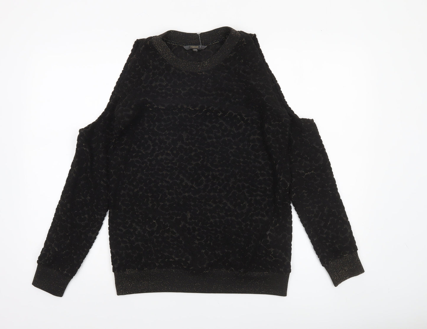 Womens UK Size 8 NEXT Black Pullover Sweatshirt