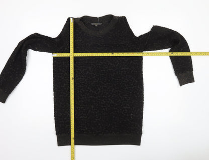 Womens UK Size 8 NEXT Black Pullover Sweatshirt