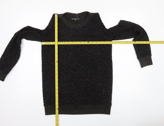 Womens UK Size 8 NEXT Black Pullover Sweatshirt