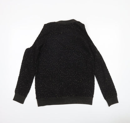 Womens UK Size 8 NEXT Black Pullover Sweatshirt