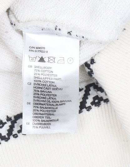 Womens UK Size 12 H&M Ivory Pullover Sweatshirt