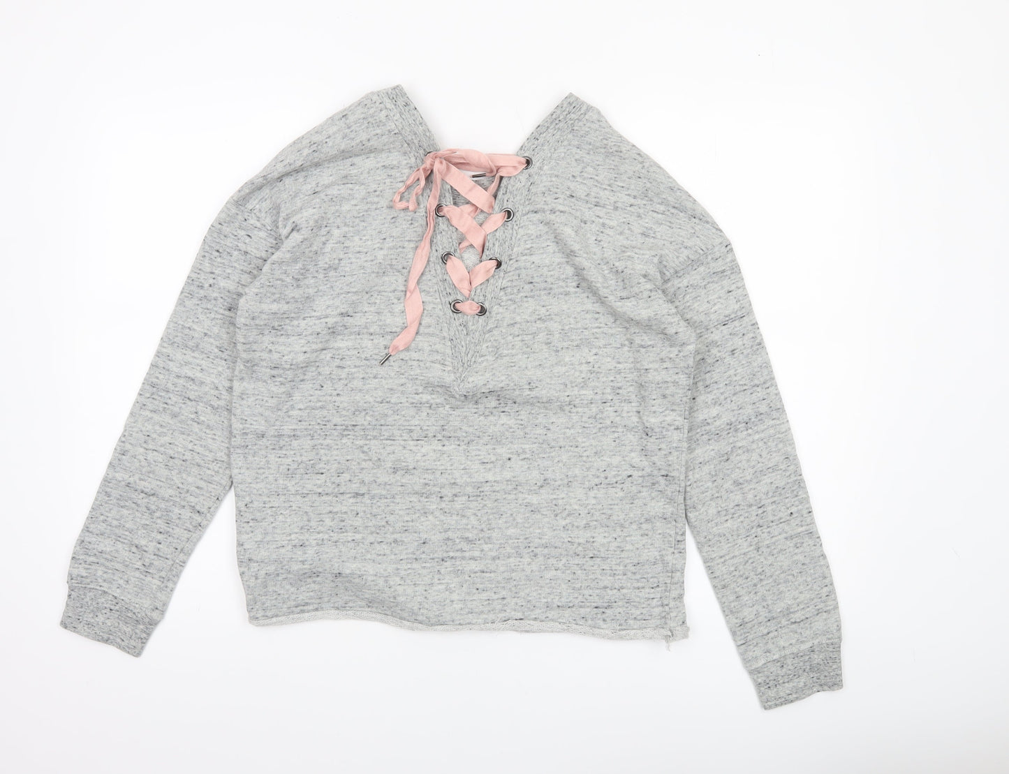 Womens UK Size M TALLY WEiJL Grey Pullover Sweatshirt