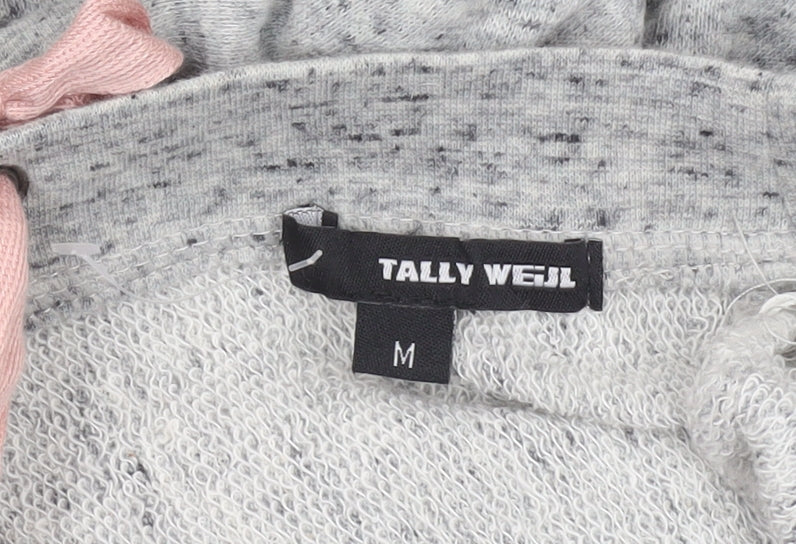 Womens UK Size M TALLY WEiJL Grey Pullover Sweatshirt