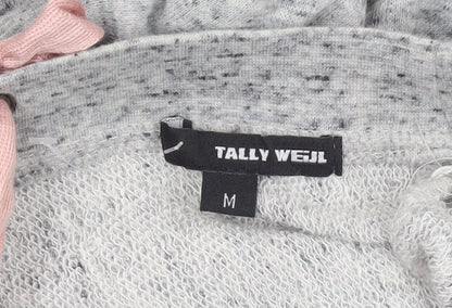 Womens UK Size M TALLY WEiJL Grey Pullover Sweatshirt