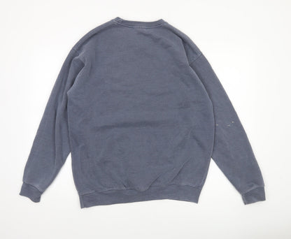 Mens UK Size M QED London Blue Pullover Sweatshirt