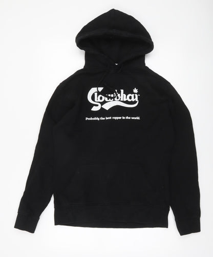 Mens UK Size S Blanks Factory Black Pullover Hoodie