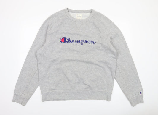 Mens UK Size XL Champion Grey Pullover Sweatshirt