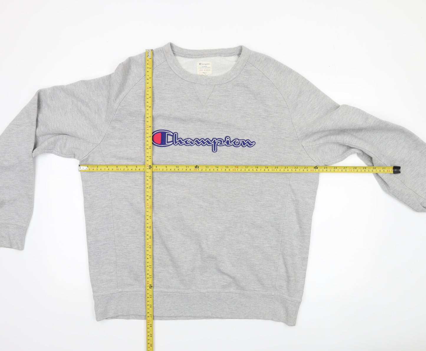 Mens UK Size XL Champion Grey Pullover Sweatshirt