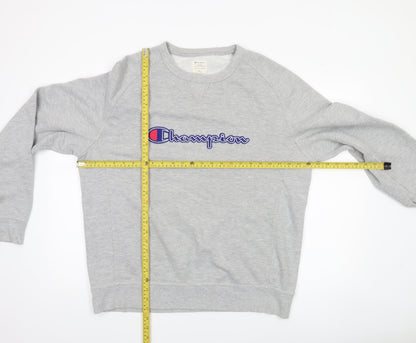 Mens UK Size XL Champion Grey Pullover Sweatshirt