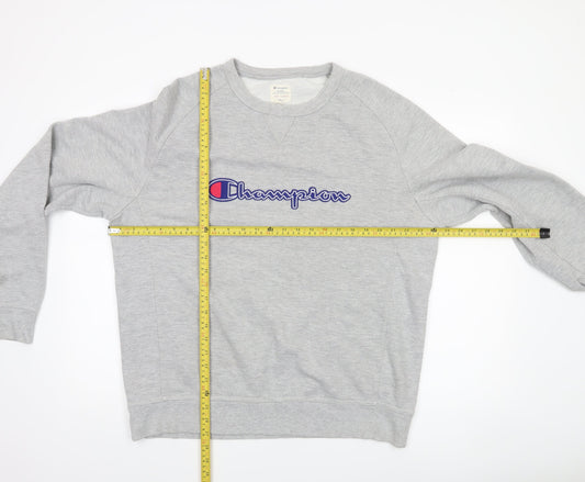 Mens UK Size XL Champion Grey Pullover Sweatshirt