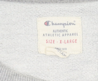 Mens UK Size XL Champion Grey Pullover Sweatshirt