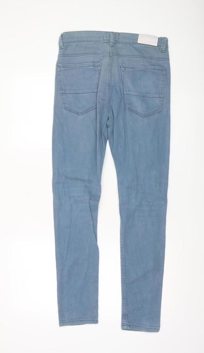 Mens UK Size M Nanny State Slim Fit Skinny Blue Jeans