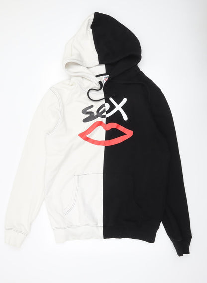Mens UK Size XL Sex Lips Multicoloured Pullover Hoodie
