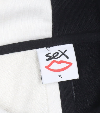 Mens UK Size XL Sex Lips Multicoloured Pullover Hoodie