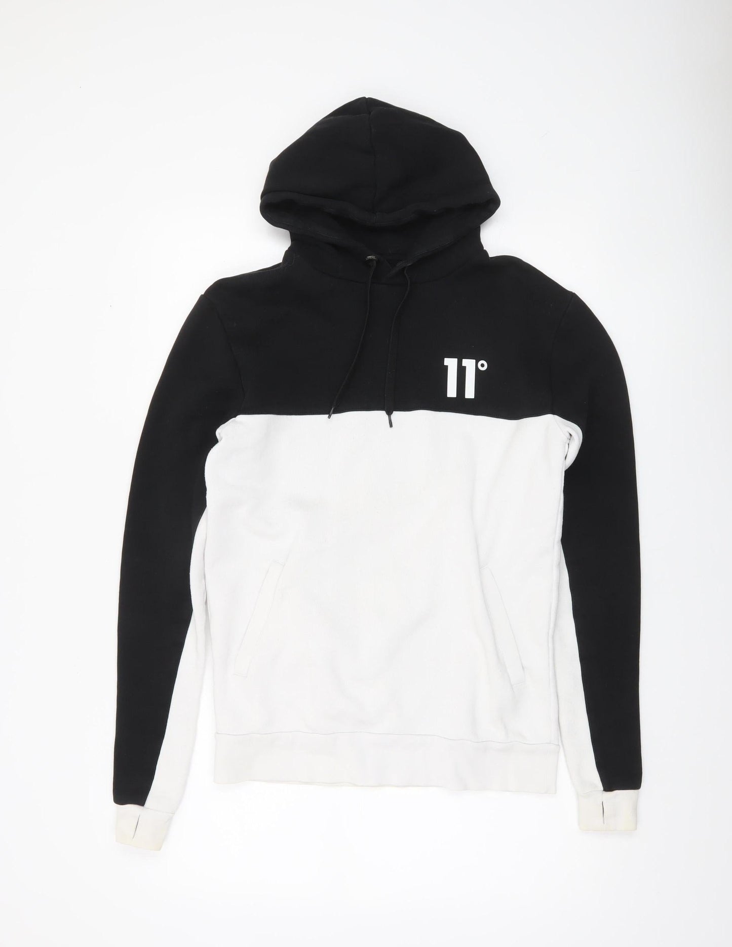 Mens UK Size XS 11 degrees Multicoloured Pullover Hoodie