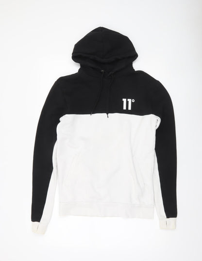Mens UK Size XS 11 degrees Multicoloured Pullover Hoodie