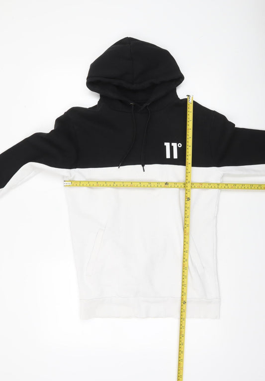 Mens UK Size XS 11 degrees Multicoloured Pullover Hoodie