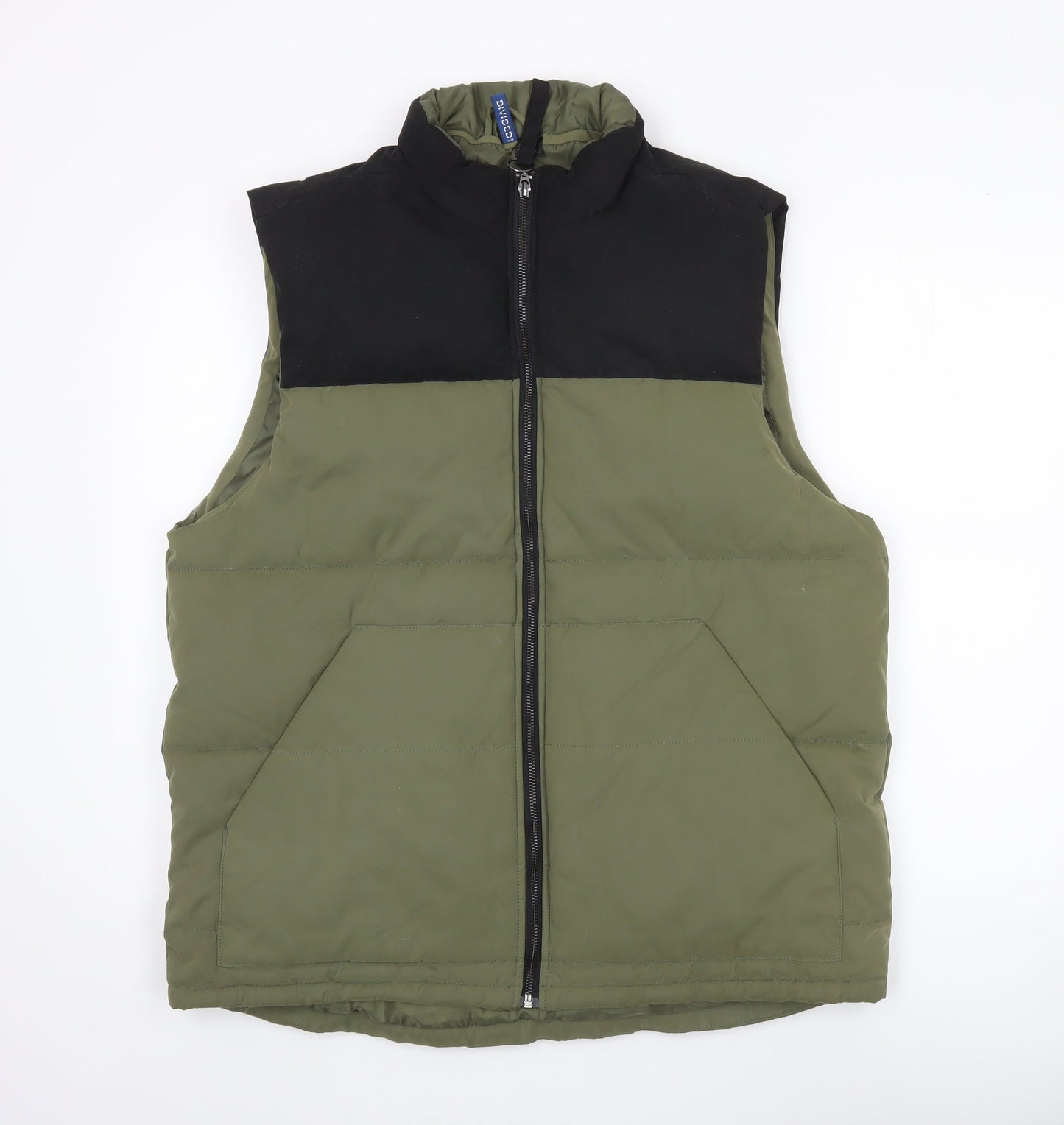 Mens UK Size L H&M Green Puffer Jacket