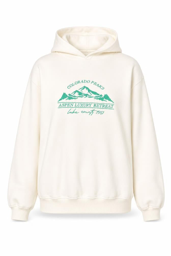Womens UK Size 8 Threadbare Ivory Pullover Hoodie