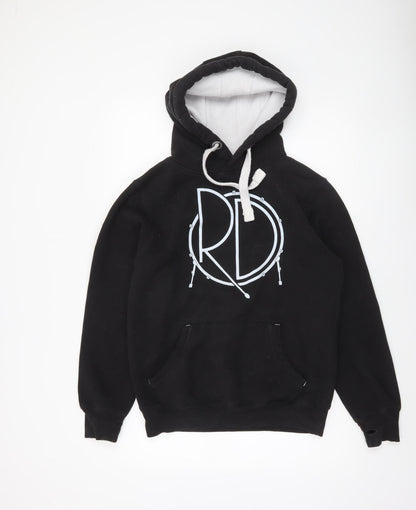 Mens UK Size S Rhythm Dynamics Black Pullover Hoodie