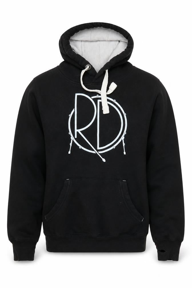 Mens UK Size S Rhythm Dynamics Black Pullover Hoodie
