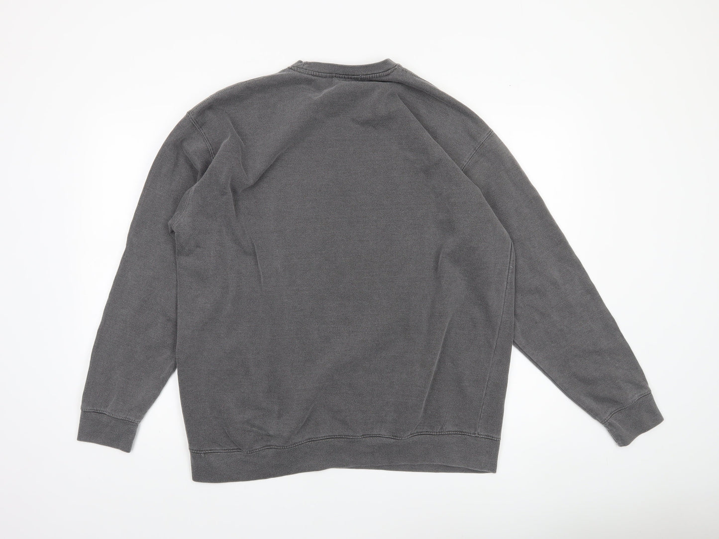 Mens UK Size L QED London Grey Pullover Sweatshirt