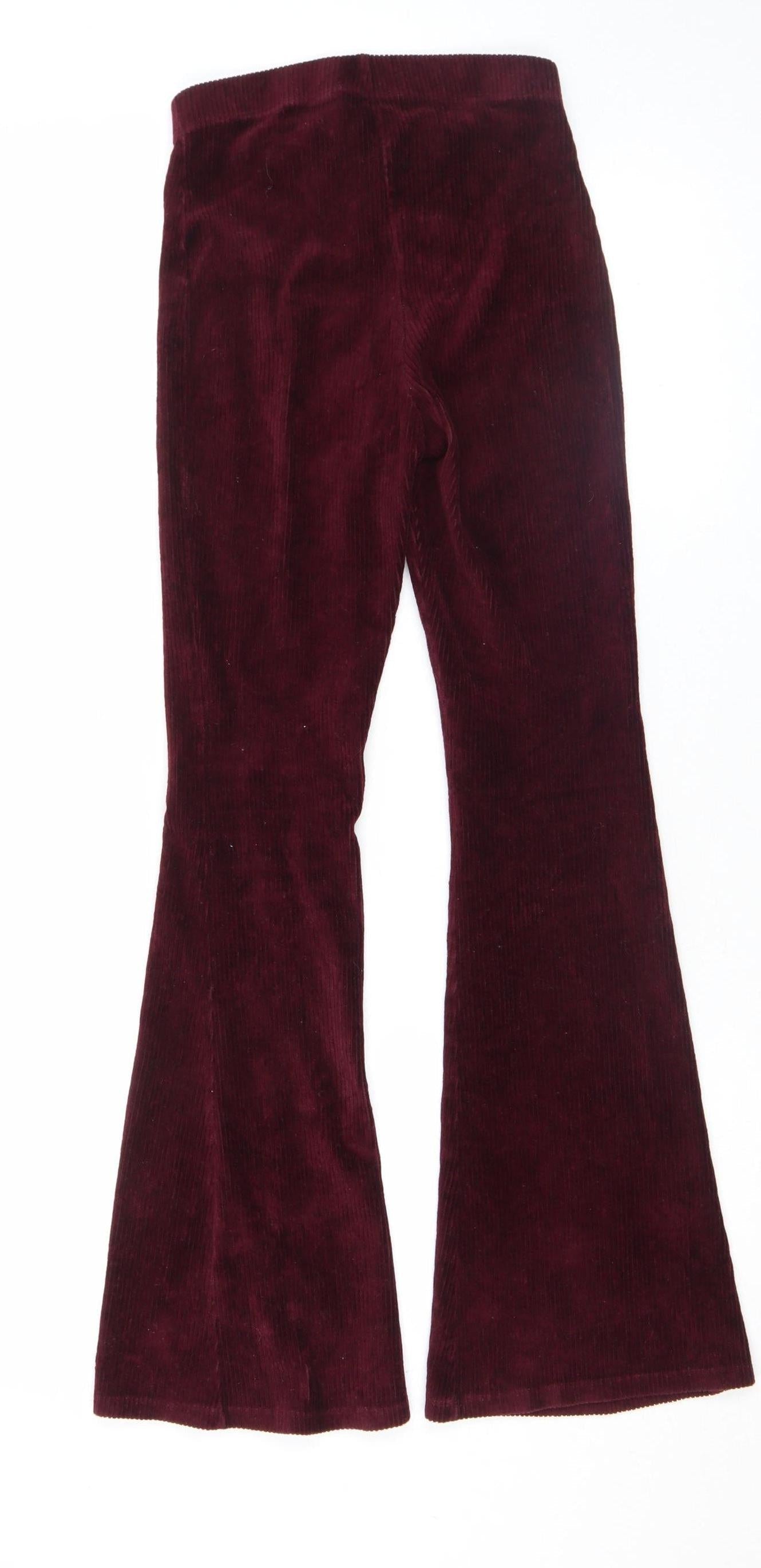 Womens UK Size 6 Topshop Slim Fit Casual Workwear Red Trousers