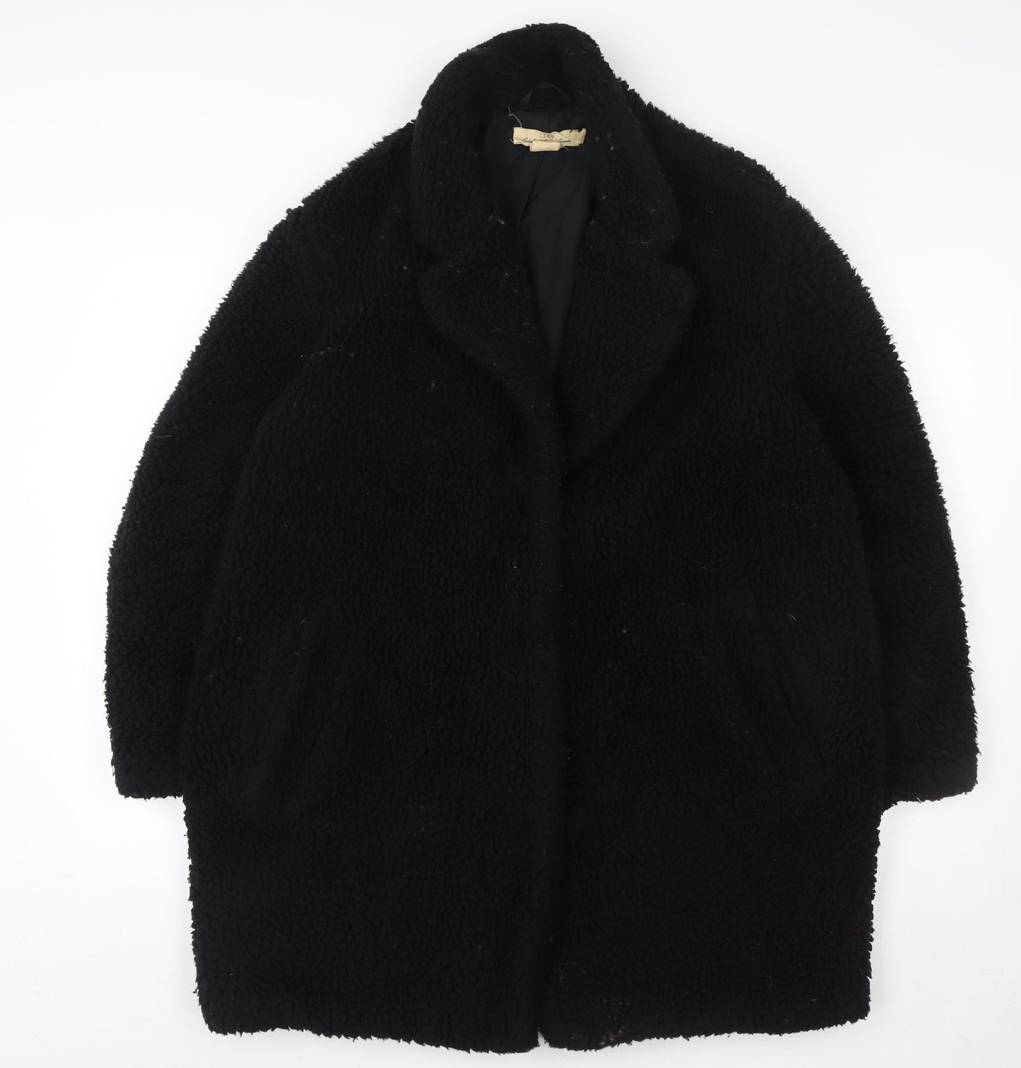 Womens UK Size 10 L.O.G.G. Black Overcoat
