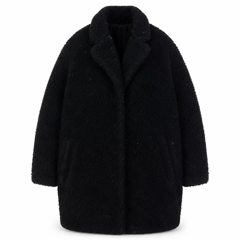 Womens UK Size 10 L.O.G.G. Black Overcoat