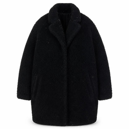 Womens UK Size 10 L.O.G.G. Black Overcoat