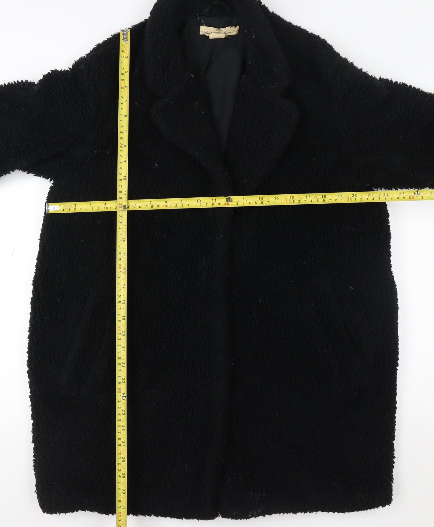 Womens UK Size 10 L.O.G.G. Black Overcoat