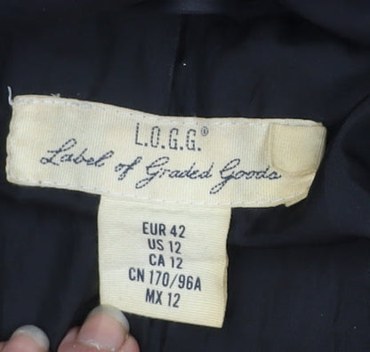 Womens UK Size 14 L.O.G.G. Black Puffer Jacket