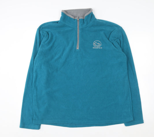 Mens UK Size XL atlasformen Blue Pullover Sweatshirt