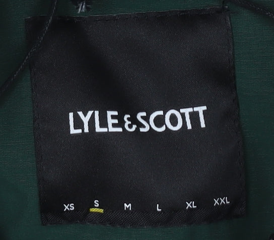 Mens UK Size S Lyle & Scott Green Parka Coat