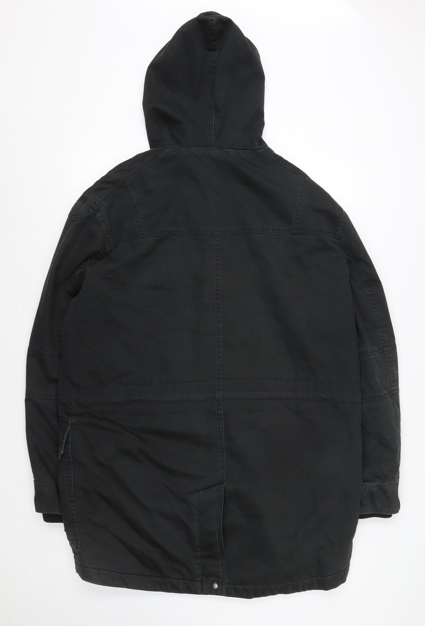 Mens UK Size M NEXT Black Parka Coat
