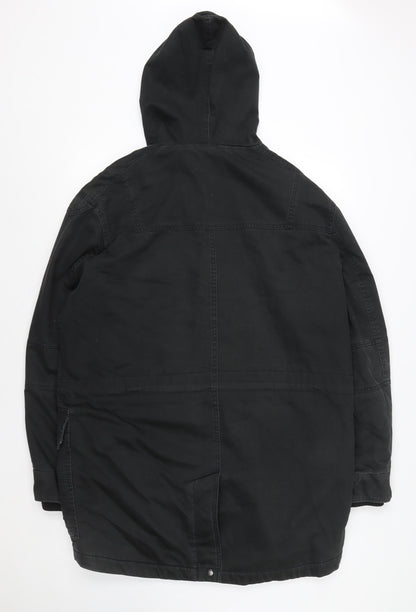 Mens UK Size M NEXT Black Parka Coat