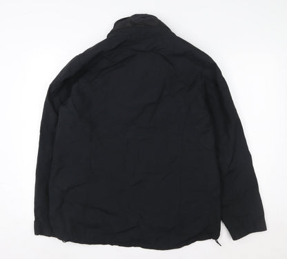 Womens UK Size L NUVANO Black Windbreaker Coat
