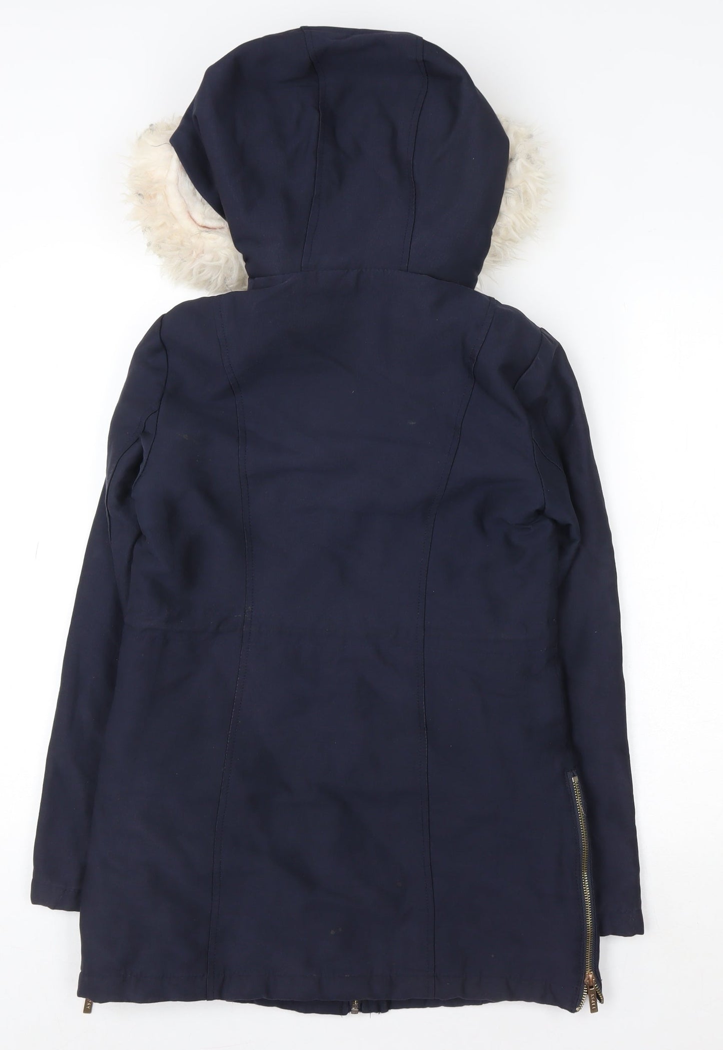 Womens UK Size 6 Lipsy London Blue Parka Coat