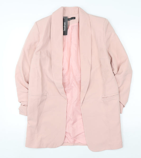Womens UK Size M Boohoo Regular Pink Blazer