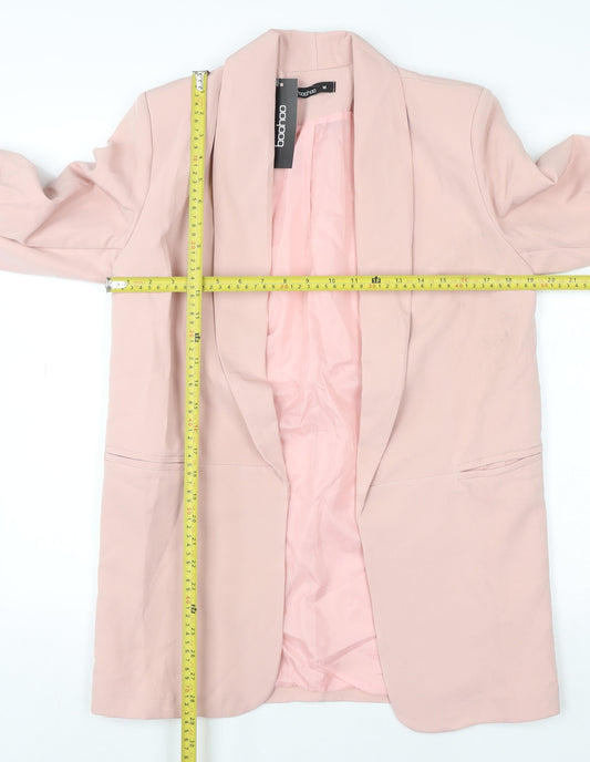 Womens UK Size M Boohoo Regular Pink Blazer