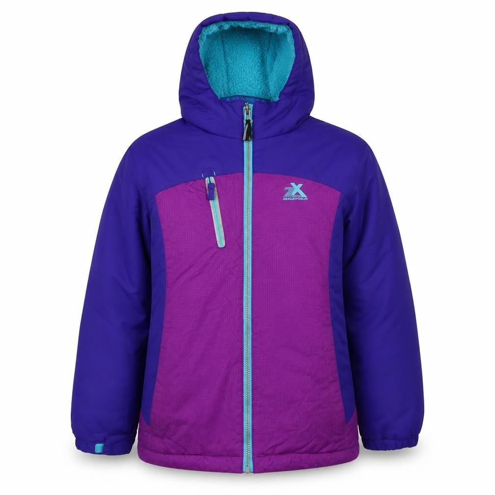 Girls UK Size 10-12 Years ZeroXposur Purple Puffer Jacket