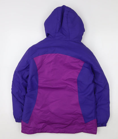 Girls UK Size 10-12 Years ZeroXposur Purple Puffer Jacket
