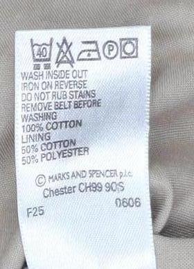 Womens UK Size 14 Marks and Spencer Beige Trench Coat