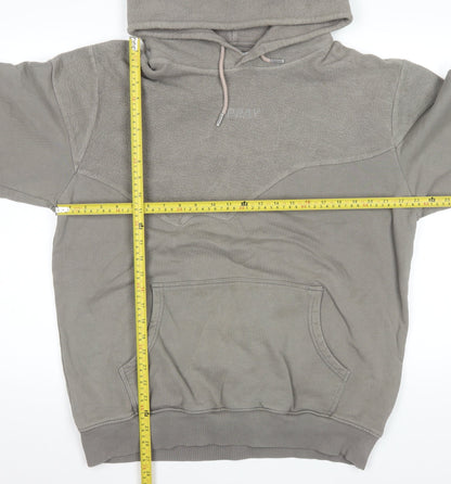 Mens UK Size XL Pray Grey Pullover Hoodie