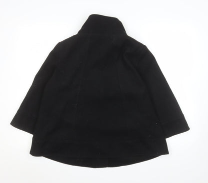 Womens UK Size 14 Be Beau Black Biker Coat