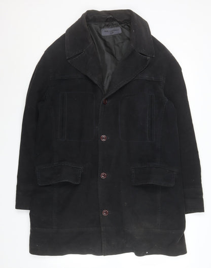 Mens UK Size L NEXT Black Overcoat